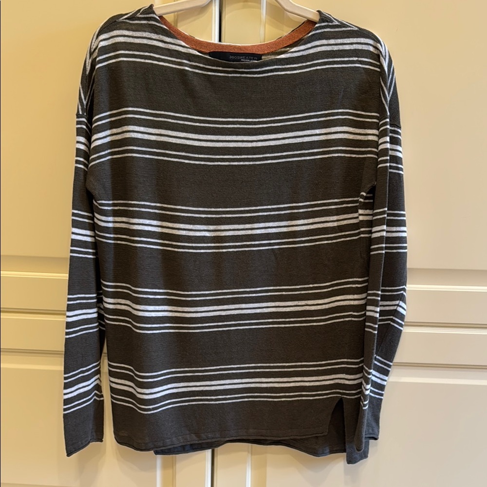 360 Sweater Striped Long Sleeve Top